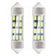 AMIO STANDARD 3014 12SMD Festoon C3W /C5W / C10W 36mm Weiß 12V LED Scheinwerferlampe