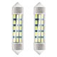 AMIO STANDARD 3014 15SMD Festoon C3W / C5W / C10W 39mm 12V Weiß LED Scheinwerferlampe