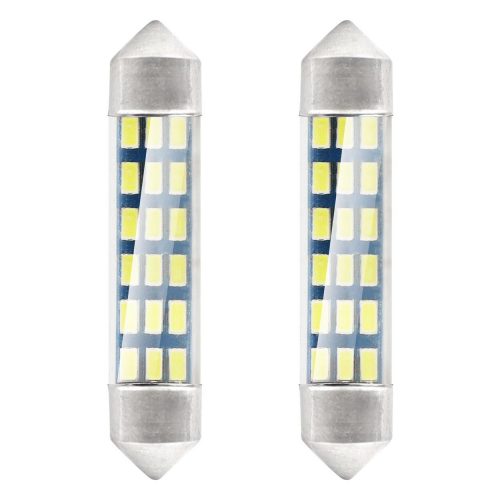 AMIO STANDARD 3014 18SMD Festoon C3W / C5W / C10W 41mm Weiß 12V LED Scheinwerferlampe