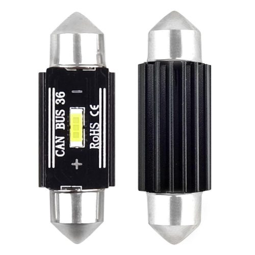 AMIO CANBUS 1860 1SMD (Utraglänzend) Festoon C3W / C5W / C10W 36mm Weiß 12V/24V LED Scheinwerferlampe