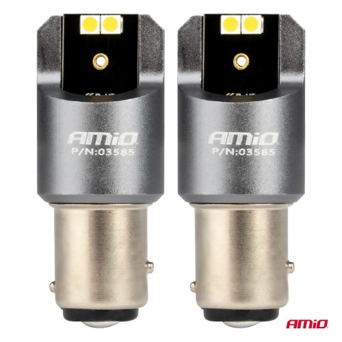 AMIO CANBUS PRO series BAY15D P21/5W 4x3030 SMD Weiß 12/24V LED Scheinwerferlampe