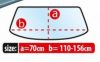 110-156 cm x 70 cm Winter Basic line M Windschutzscheibenabdeckung