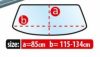 115-134 cm x 85 cm Winter Plus Windschutzscheibenabdeckung