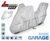 215-240 cm Basic Garage Motorradabdeckung – L Größe mit Heckkoffer